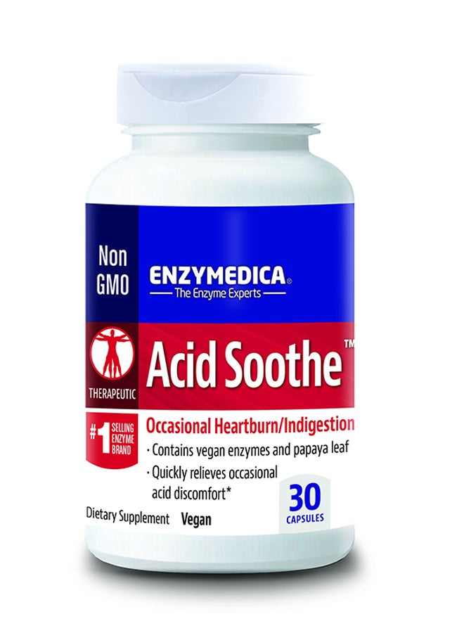 ENZYMEDICA - Acid Soothe 30 Caps - Image 1