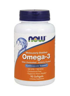 Now Foods Omega-3 Enteric Coated 90 Softgels 