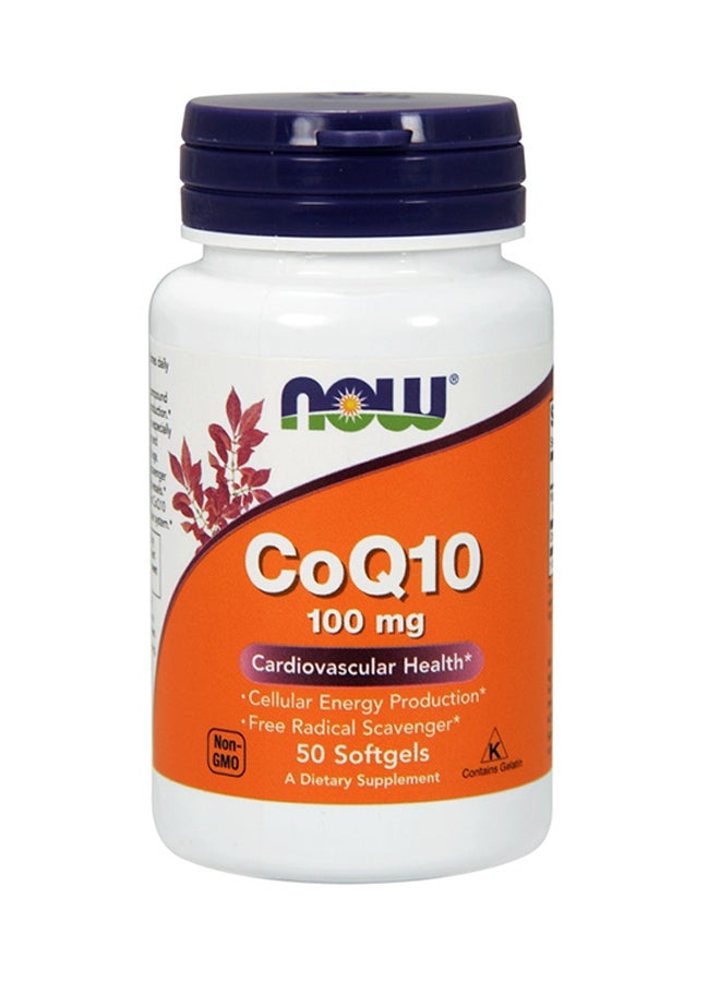 Now Foods - Coq10 100 Mg 50 Softgels - Image 1
