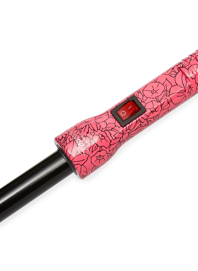 Couture Hair Pro - Curling Rod Pink Flower/Black - Image 1