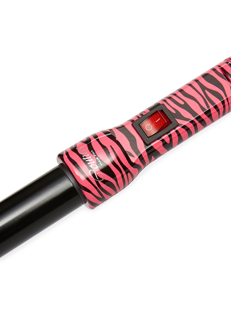 Couture Hair Pro Curling Rod Pink Zebra  - Image 3