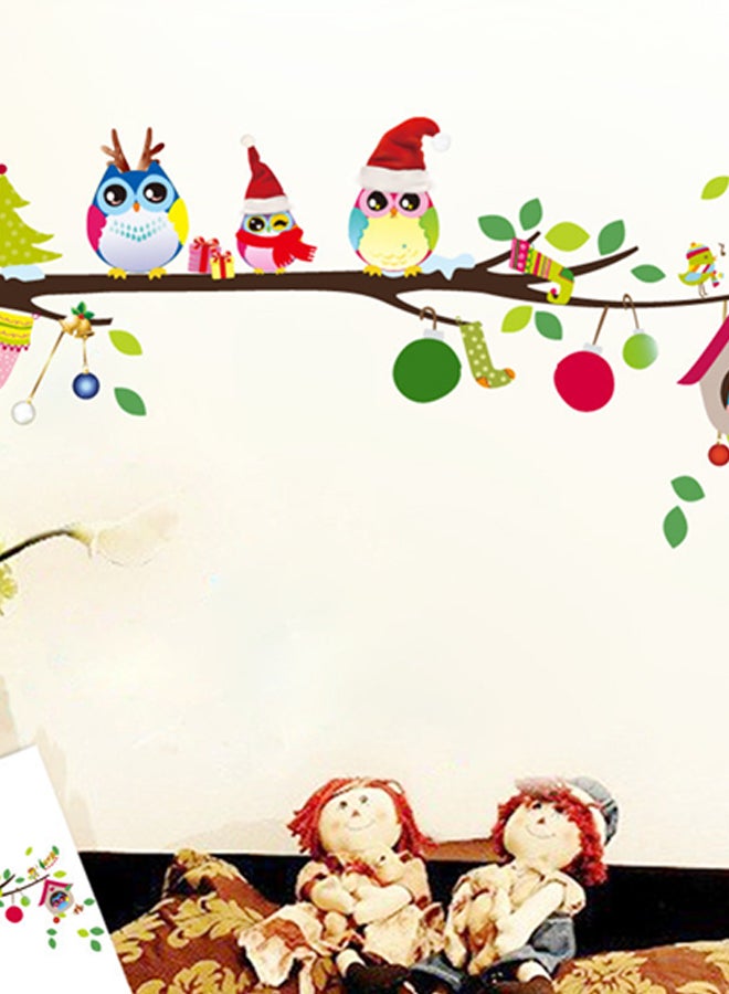 DaDa Home Cartoon Owl Removable Wall Sticker Multicolour 60x40centimeter - Image 2
