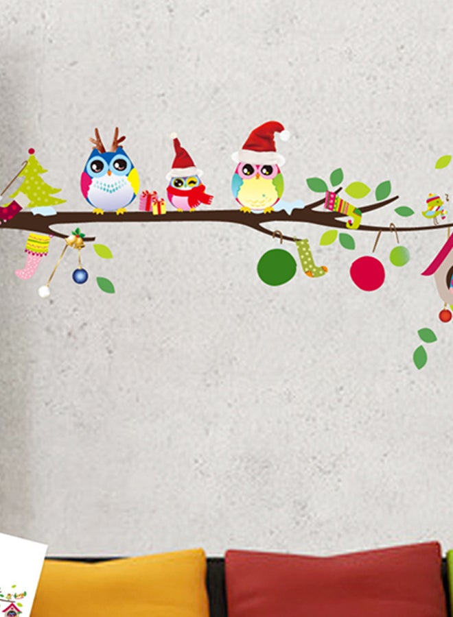 DaDa Home Cartoon Owl Removable Wall Sticker Multicolour 60x40centimeter - Image 3