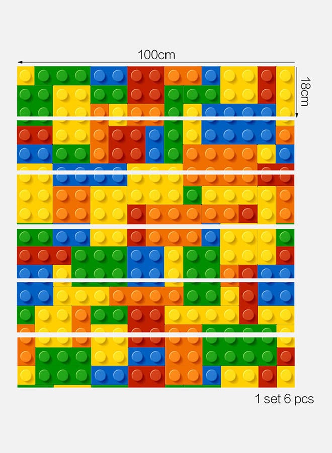 DaDa Home Huge World 3D Removable Wall Sticker Multicolour 100x18centimeter - Image 1