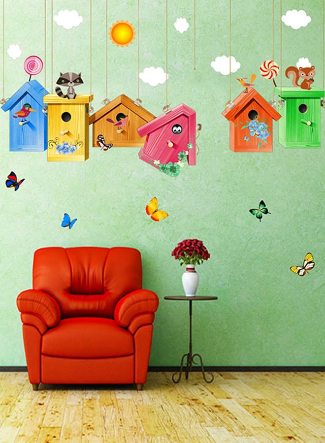 DaDa Home Cartoon Removable Wall Sticker Multicolour 60x40centimeter - Image 1