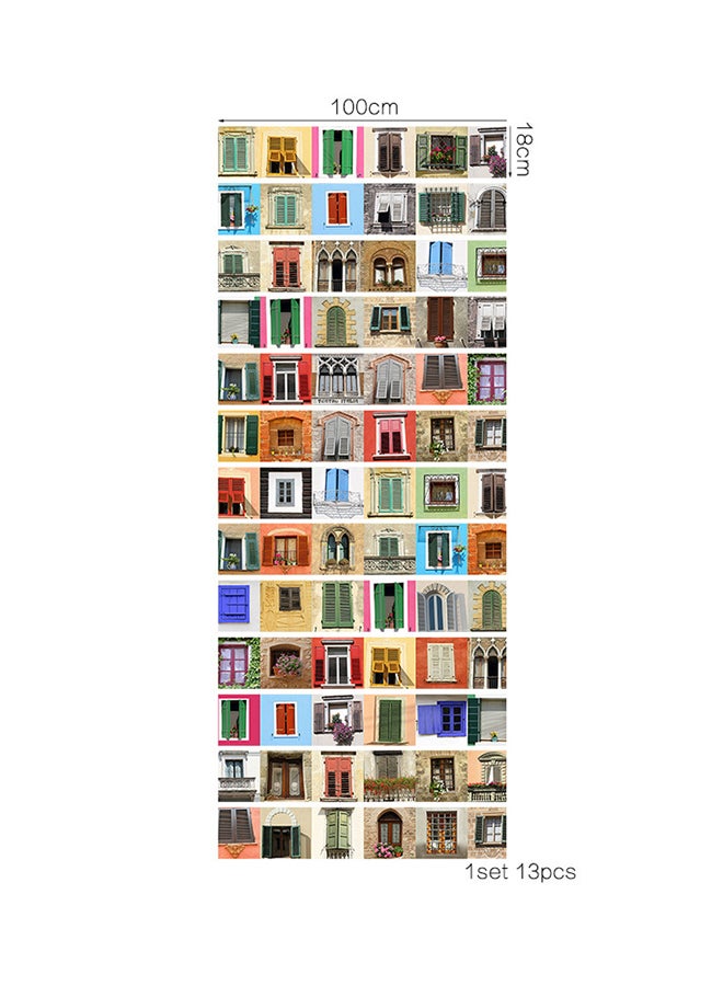 DaDa Home Huge World 3D Removable Wall Sticker Multicolour 100x18cm - Image 1