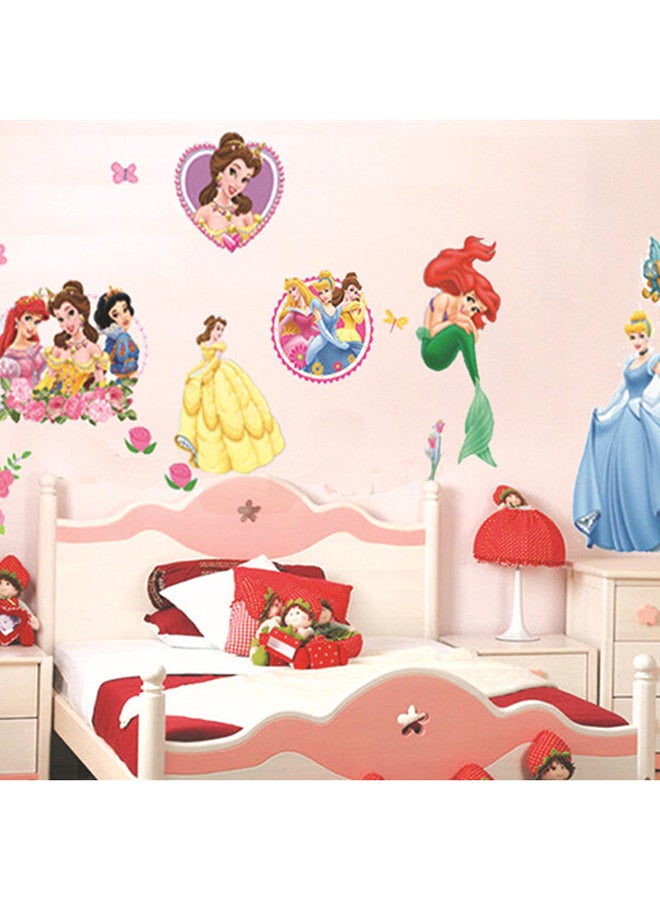DaDa Home Princess Cartoon Removable Wall Sticker Multicolour  - Image 3