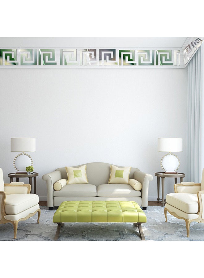 DaDa Home 3D Decorative Mirror Pattern Wall Sticker Clear 60 x 40cm  - Image 2