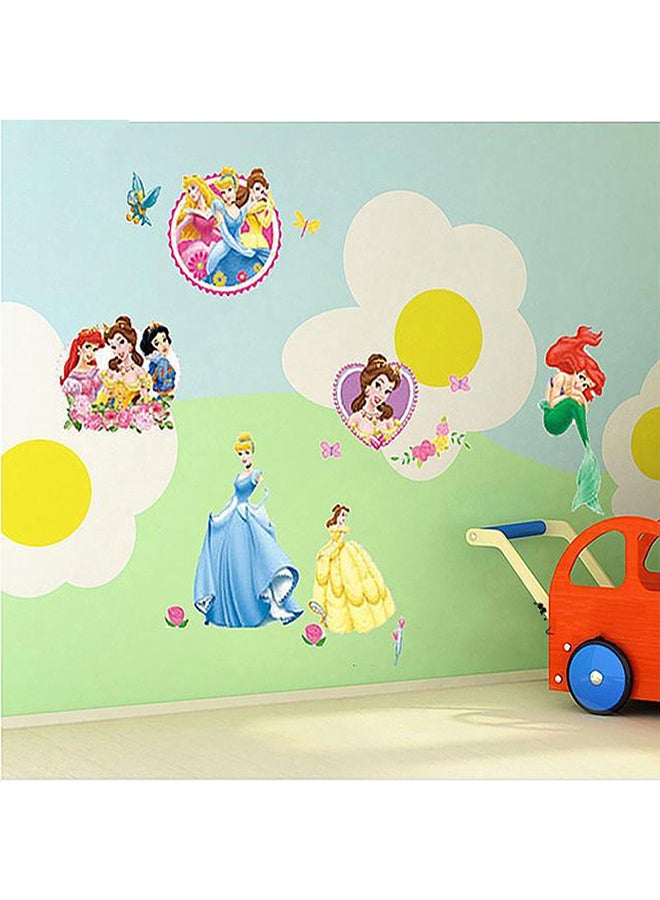 DaDa Home Princess Cartoon Removable Wall Sticker Multicolour  - Image 2