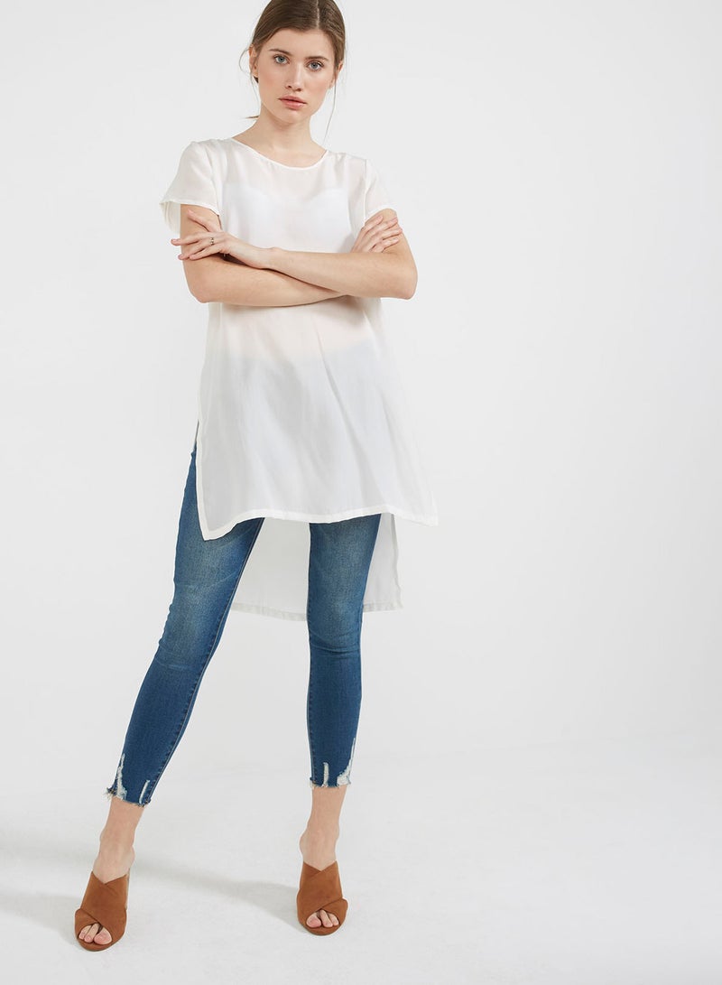 Blue Ink Beachwear - Olivia Dress White - Image 1