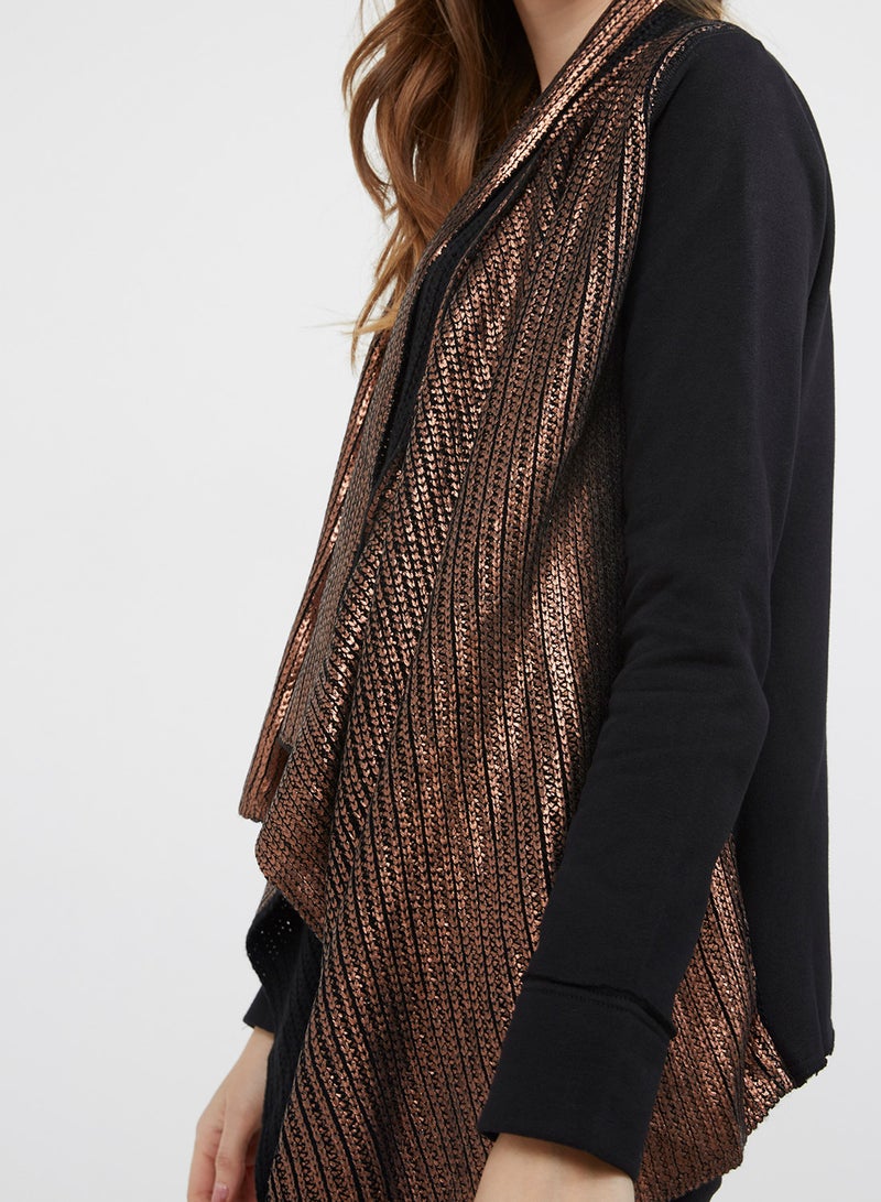 V&L - Full Sleeve Cardigan Metallic - Image 1