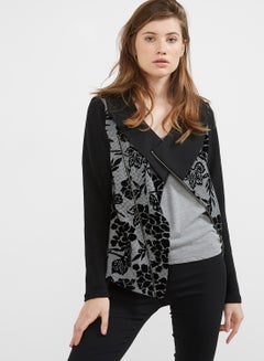 Floral Printed Arcor Jacket Black