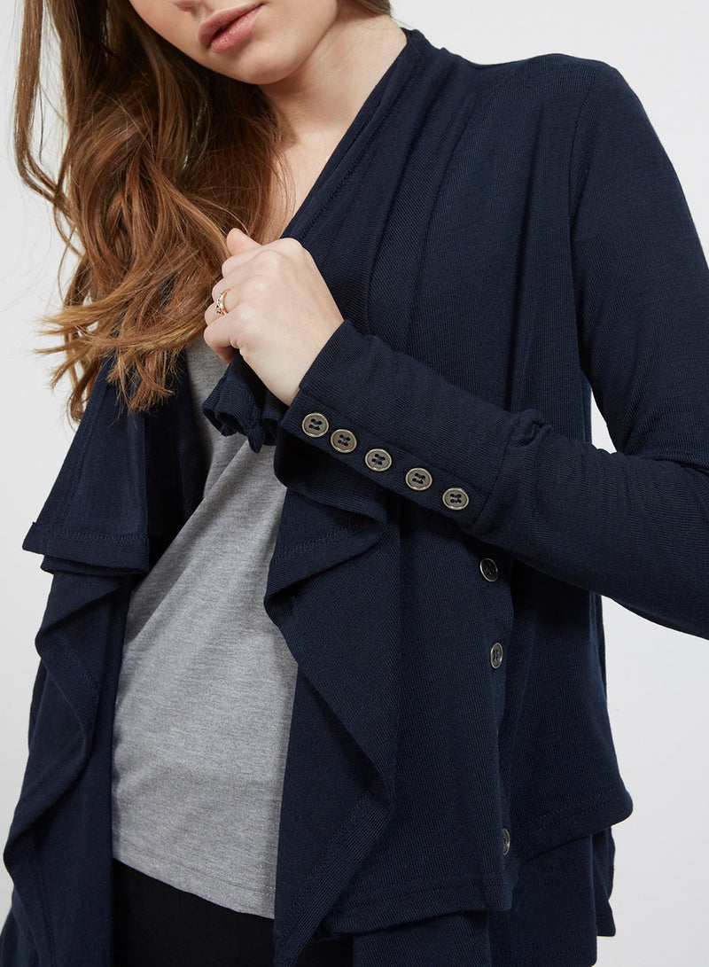 smash - Cool Short Length Duala Sweater Navy - Image 1
