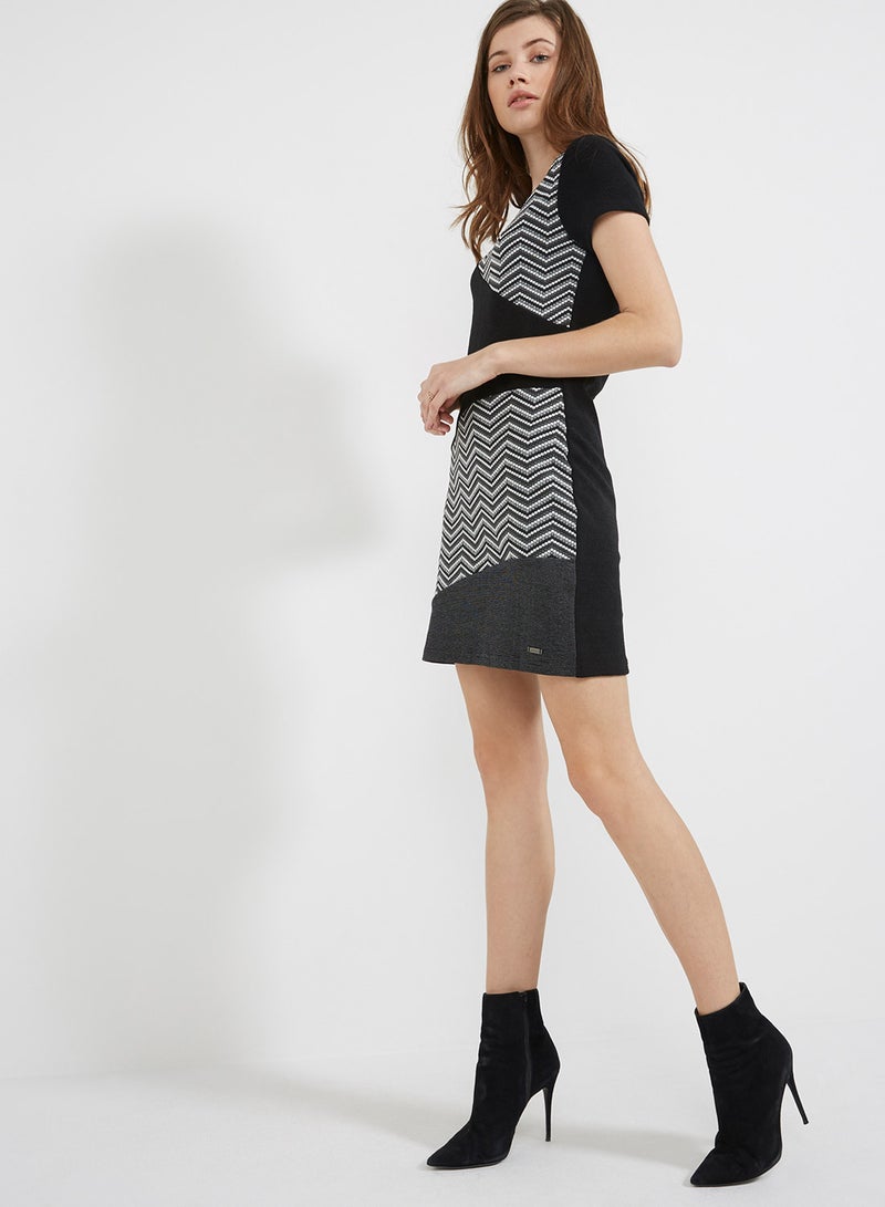 smash - Short Sleeved Maxims Dress Grey - Image 1