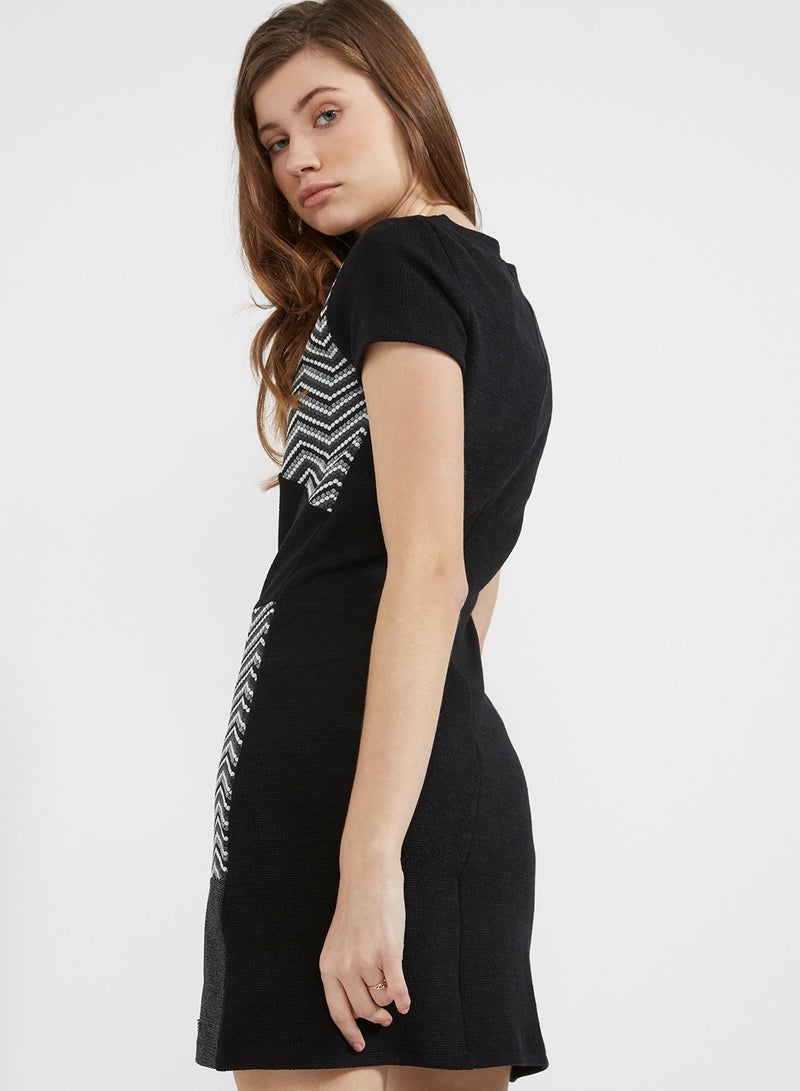 smash - Short Sleeved Maxims Dress Grey - Image 1