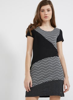 Short Sleeved Maxims Dress Grey