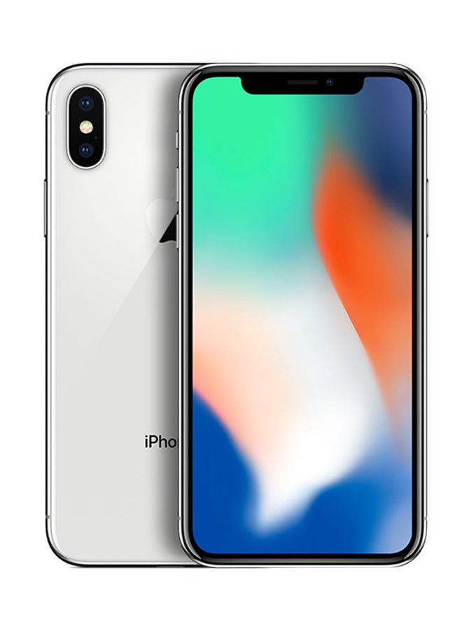 Apple - iPhone X With FaceTime Silver 256GB 4G LTE - Image 1