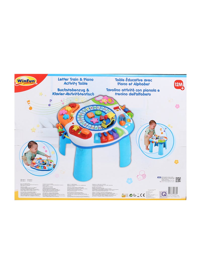 Toy School - Letter Train And Piano Activity Table - Image 1