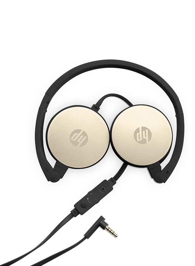 HP Stereo Over-Ear Headset Black/Gold  - Image 2