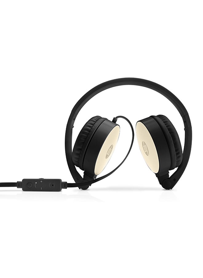 HP - Stereo Headset H2800 Black/Silk Gold - Image 1