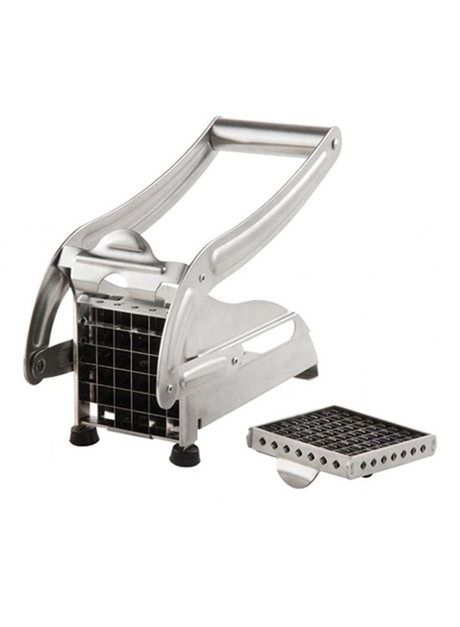 Generic - Potato And Chip Slicer With 2 Interchangeable Blades Silver Standard - Image 1