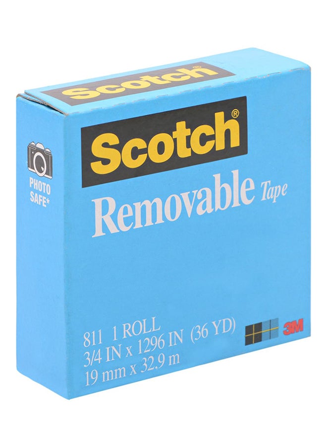 Scotch  - Removable Magic Tape 19 mm x 32.9 m Blue - Image 1