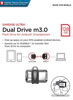 سانديسك فلاش درايف m3.0 ألترا بمنفذين 128 GB  - Image 5