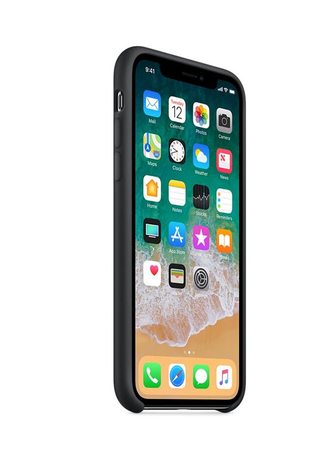 Generic - Silicone Case Cover For Apple iPhone X Black - Image 1