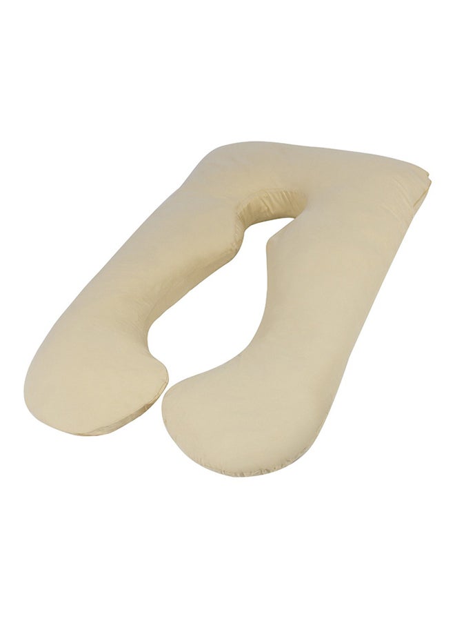 Maternity Body Pillow Cotton Beige 120x80cm 