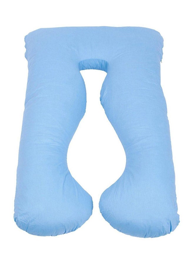 Maternity Pillow Cotton Light Blue 120x80cm 