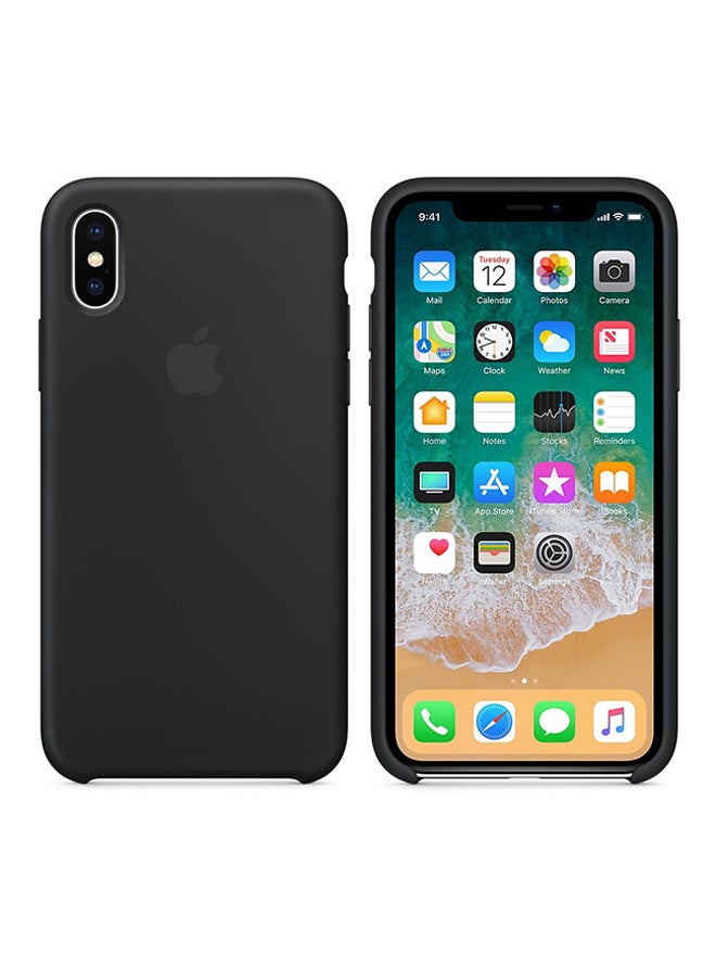 Generic - Silicone Case Cover For Apple iPhone X Black - Image 1