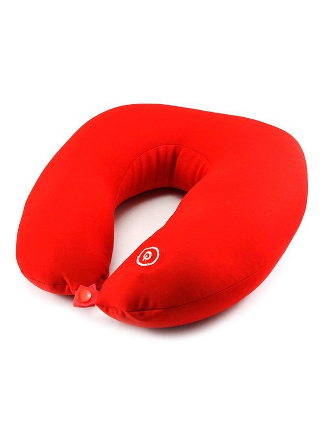 Generic Microbead Neck Massage Travel Pillow Red 