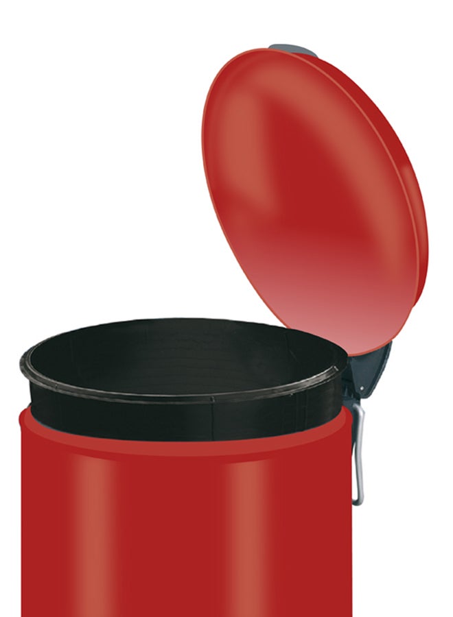 Hailo Design S Pedal Bin, 4 Liters, Compact Waste Bin with Lid, Foot Pedal Dustbin for Kitchen, Bathroom, Bedroom, Office, Red, Made in Germany - HLO-0704-059 Red 4Liters - Image 2