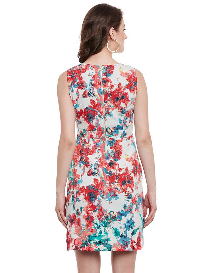 THE VANCA Printed Bodycon Dress Multicolour - Image 2