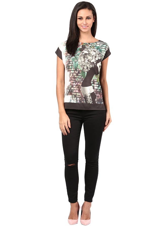 THE VANCA Digital Print Tee Multicolour - Image 4