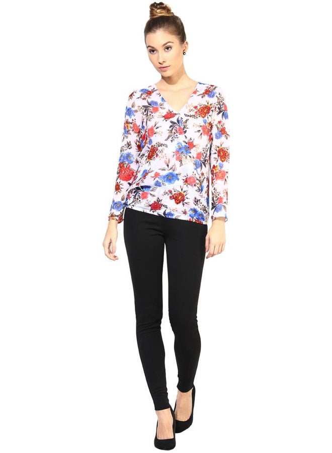 THE VANCA Casual Printed Top Multicolour - Image 4
