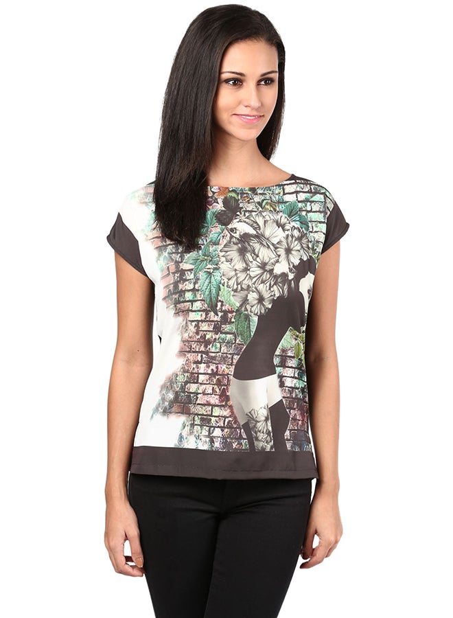 THE VANCA Digital Print Tee Multicolour - Image 1