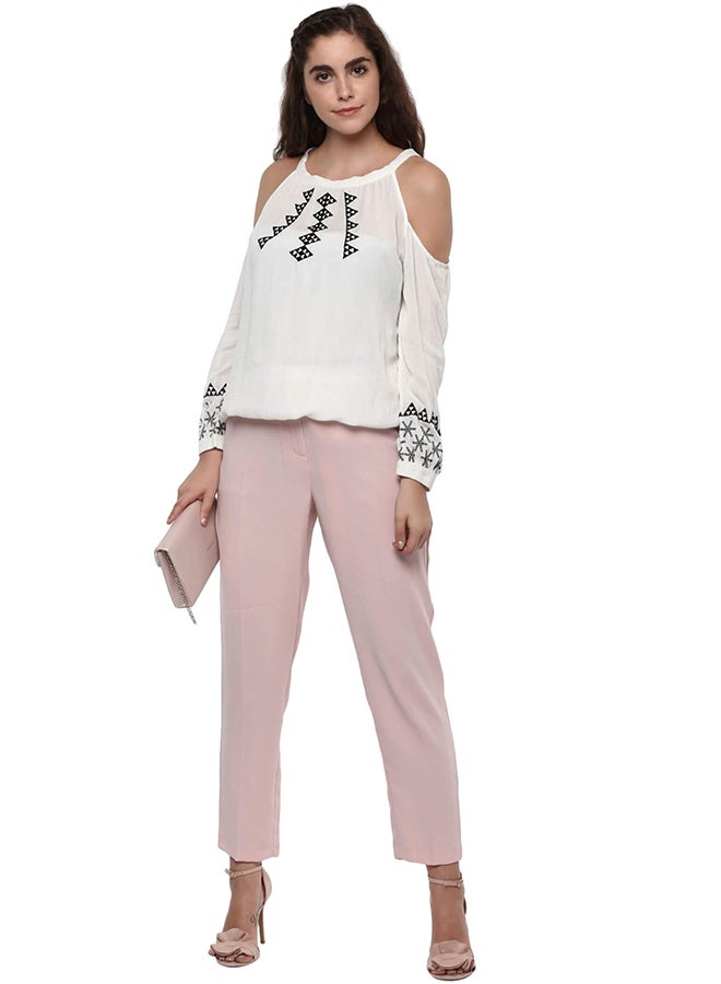 Embroidered Boho Top Off White - v1511780047/N12842502V_5