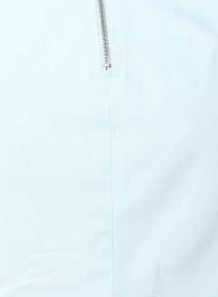 FOREVER 21 Exposed Zipper Mini Skirt Blue  - Image 3