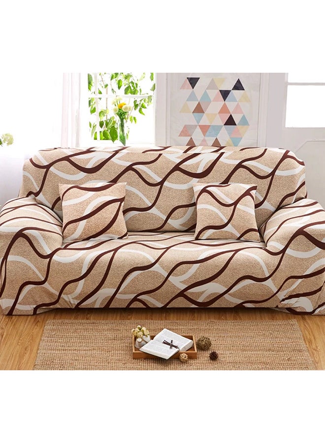 Three Seater Sofa Cover Beige/Brown 190x230cm - v1511851448/N12848958A_1