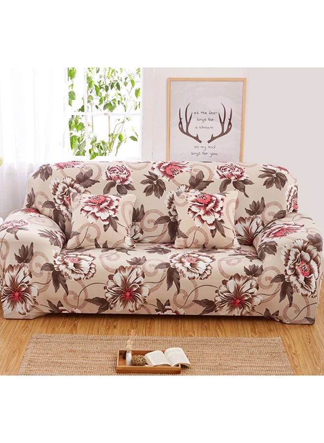 Deals for Less - Three Seater Sofa Cover Pink/Grey - Image 1