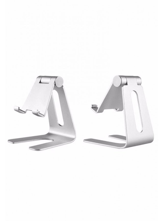 مارجون حامل مكتبي للهاتف الخليوي والكمبيوتر اللوحي فضي - Image 1