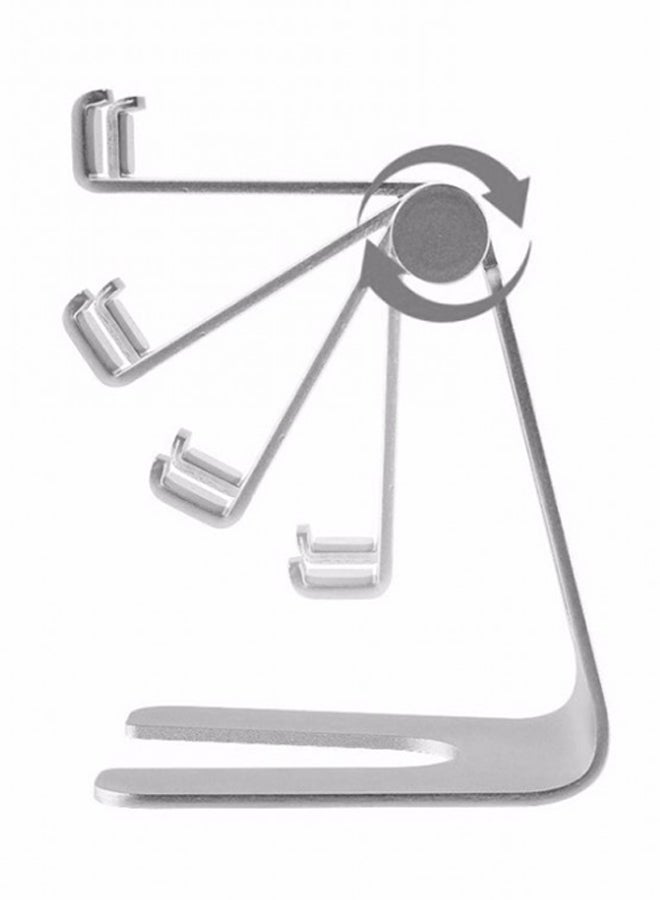 مارجون حامل مكتبي للهاتف الخليوي والكمبيوتر اللوحي فضي - Image 2