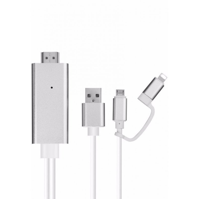 MARGOUN 3-In-1 HDMI Cable Silver - Image 1