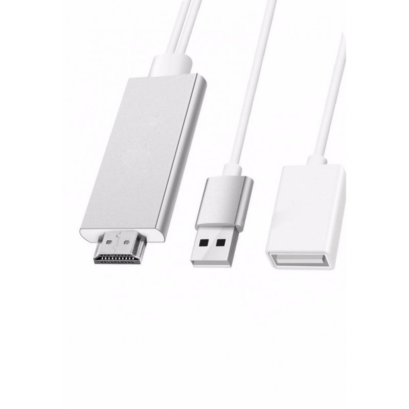 MARGOUN 2-In-1 HDMI Cable Silver - Image 3