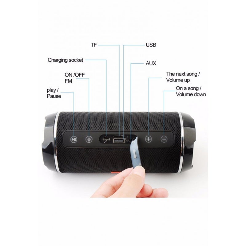 تي اند جي مكبر صوت محمول يعمل بتقنية البلوتوث أسود - Image 2