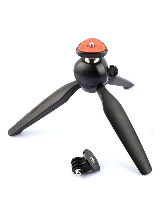 Yunteng - Mini Tripod With Hand Grip For Smartphone/DSLR/GoPro Black - Image 1