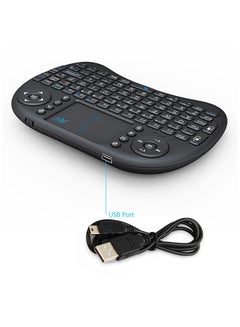 Generic 2.4G Wireless RC-Keyboard With Touch Pad Black  - Image 3