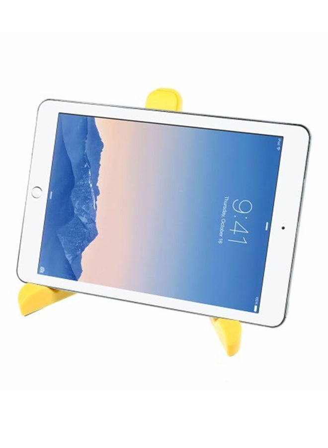 Foldable Stand Holder For iPad Pro 12.9/iPad Air2/iPad Mini 4/Samsung Galaxy Tab S2 8.0 Yellow - Image 1