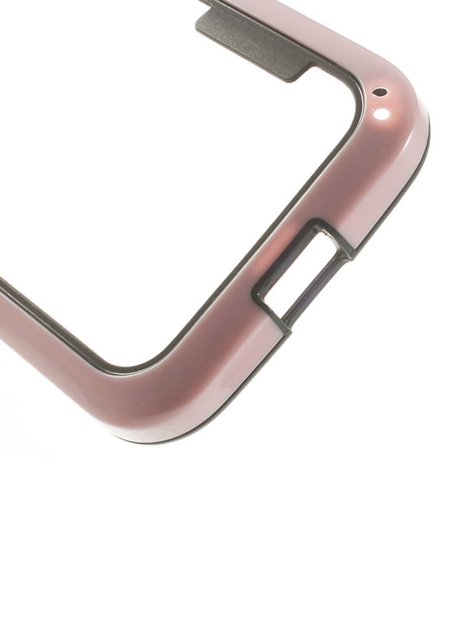 Generic - Hybrid Bumper Case For Motorola Moto E XT1021/XT1022 Pink/Black - Image 1